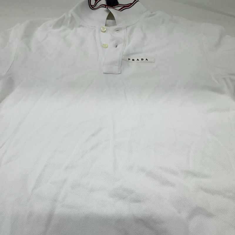 Prada Prada Striped Letter Short Sleeve Polo-2506 Size US M / EU 48-50 / 2 - 7 Thumbnail