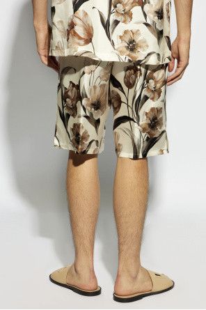 Dolce & Gabbana o1s22i1n0225 Silk Bermuda Short in Multicolor Size US 32 / EU 48 - 4 Thumbnail