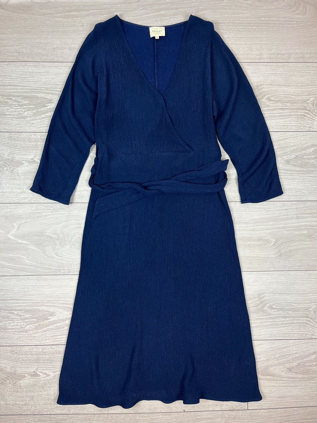 Sezane Sezane Luxury Robe Long Maxi Blue Dress 38 size Size XS / US 0-2 / IT 36-38 - 1 Thumbnail