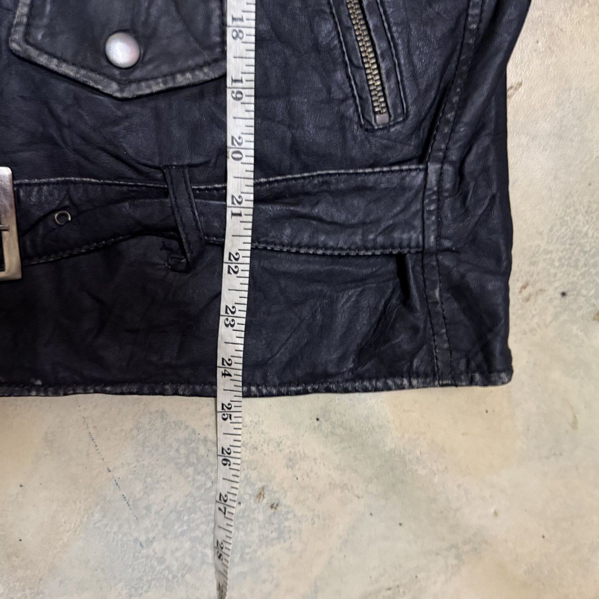 Genuine Leather Punk Double Collar Leather Jacket Size US S / EU 44-46 / 1 - 10 Thumbnail