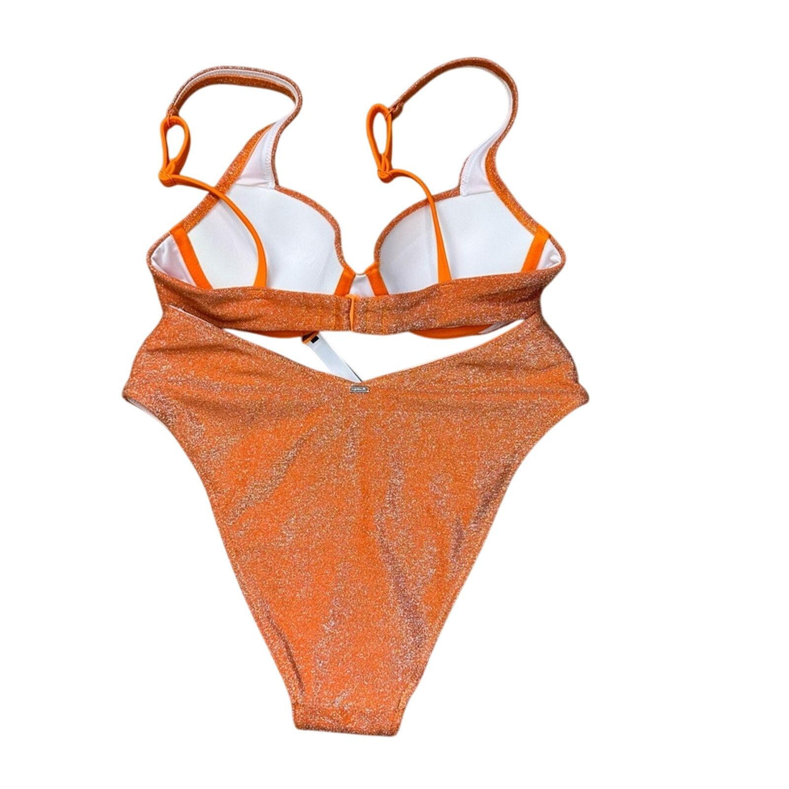 Victoria's Secret Victoria’s Secret Orange Brazilian Shimmer Bikini Size XS/S Size ONE SIZE - 6 Thumbnail