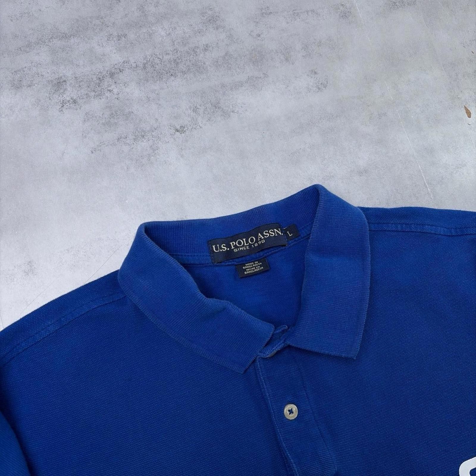 U.S. Polo Assn. Y2K Blue U.S. Polo Assn Chief Keef Polo Shirt Size US L / EU 52-54 / 3 - 5 Thumbnail