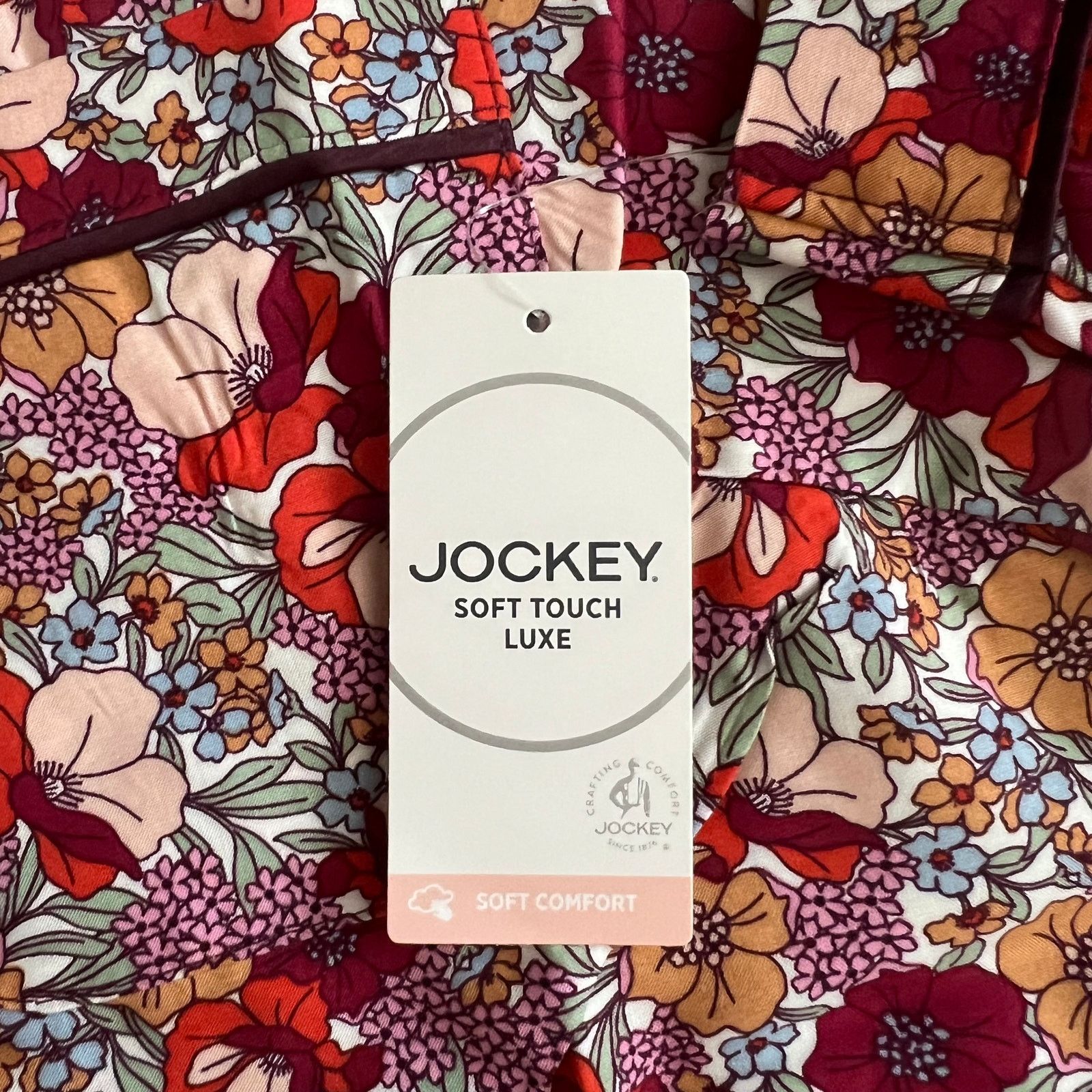 Jockey Lot 3 Jockey Multicolor Floral Soft Touch Luxe Pajama Top, L Size ONE SIZE - 9 Thumbnail
