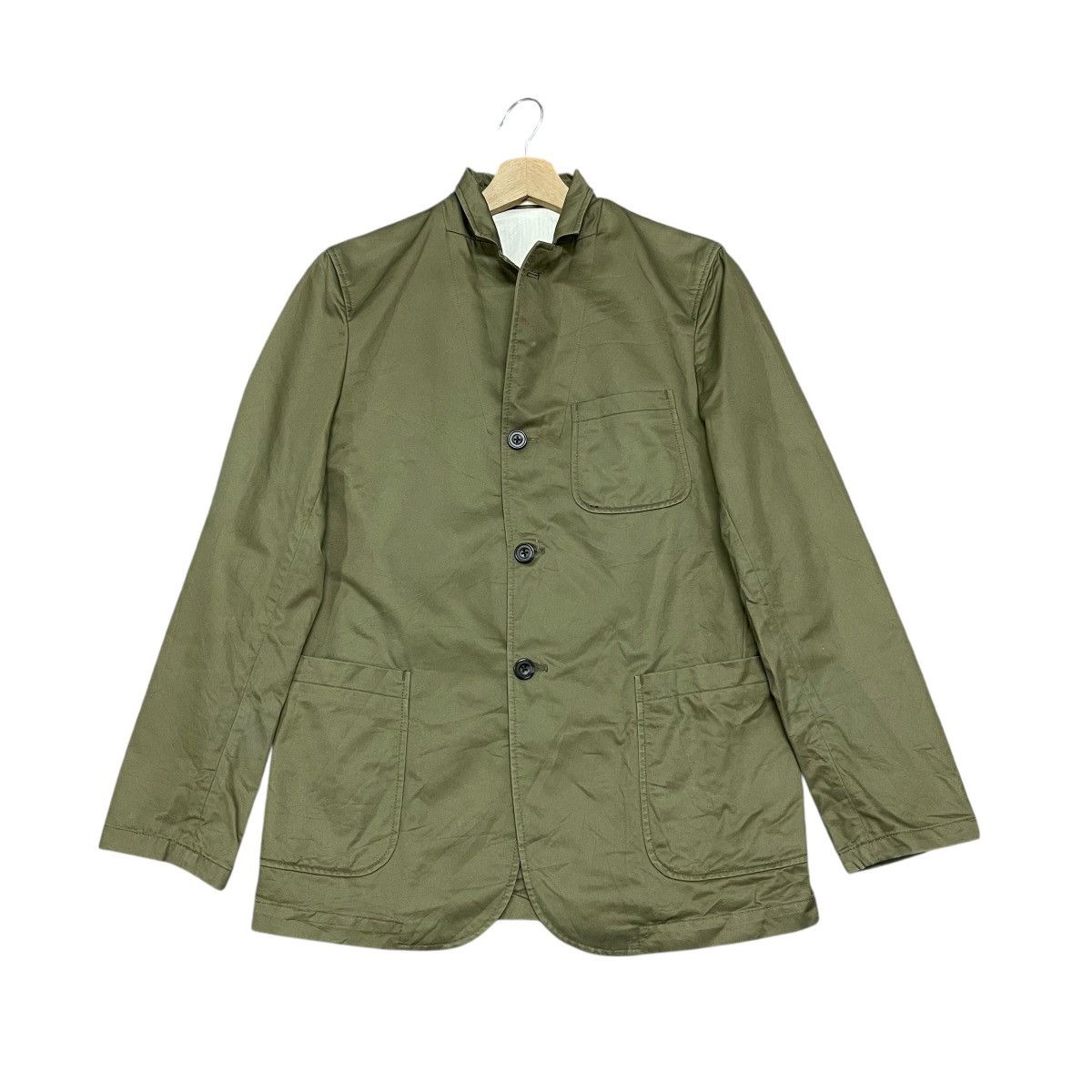 Beams Plus Vintage Beams Plus Single Breasted Olive Green Blazer Jacket Size US M / EU 48-50 / 2 - 1 Thumbnail