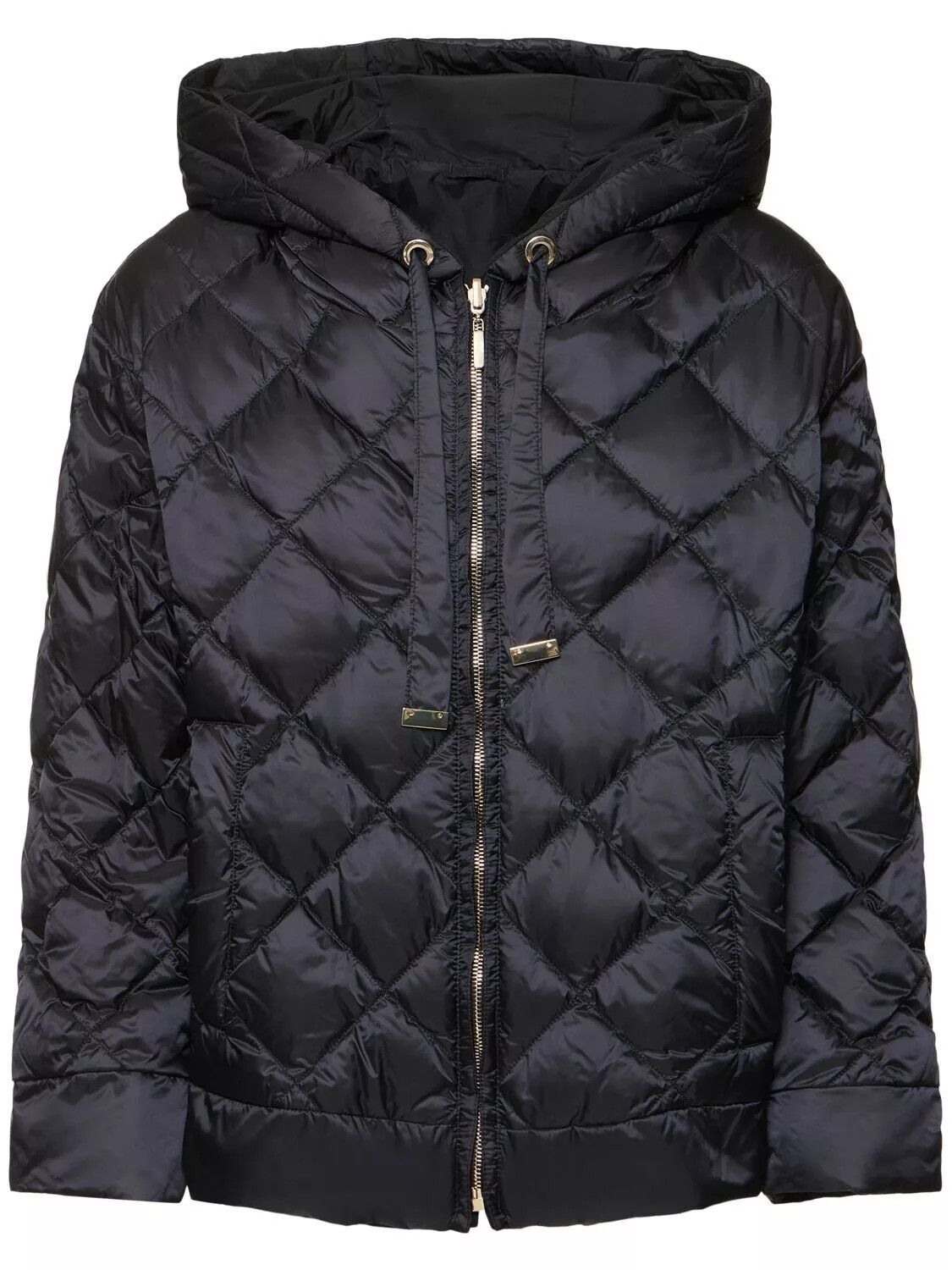 Max Mara MAX MARA Disoft $1350 Black Reversible Down Jacket New Size XXS / US 00 / IT 34 - 1 Thumbnail
