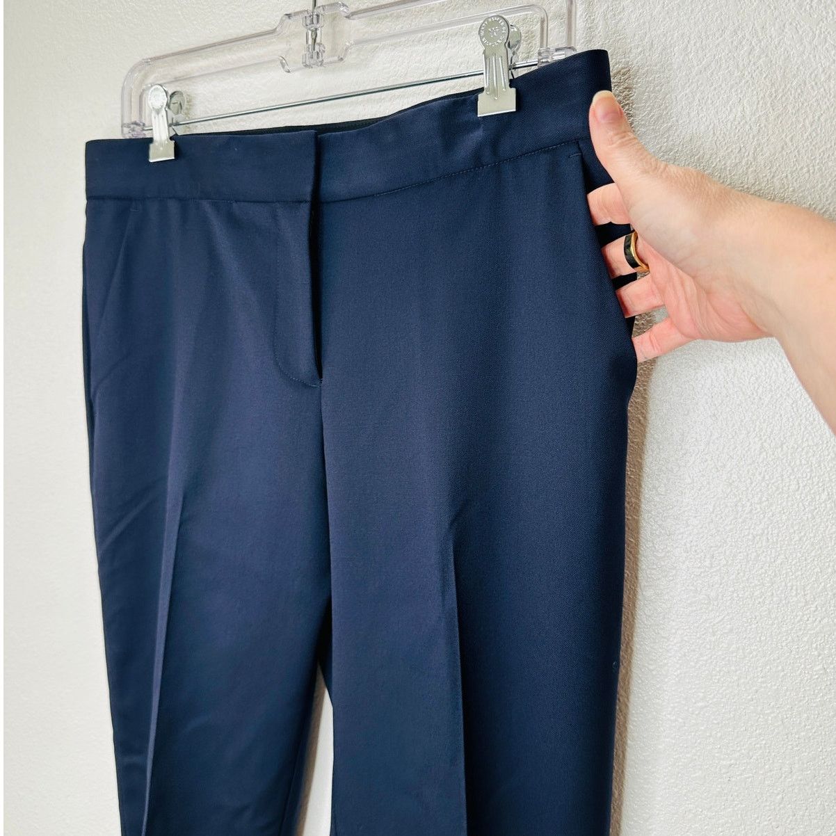 Stella McCartney Stella McCartney Navy Vivian Tapered Zip Ankle Pant 42/ M Size 30" / US 8 / IT 44 - 5 Thumbnail