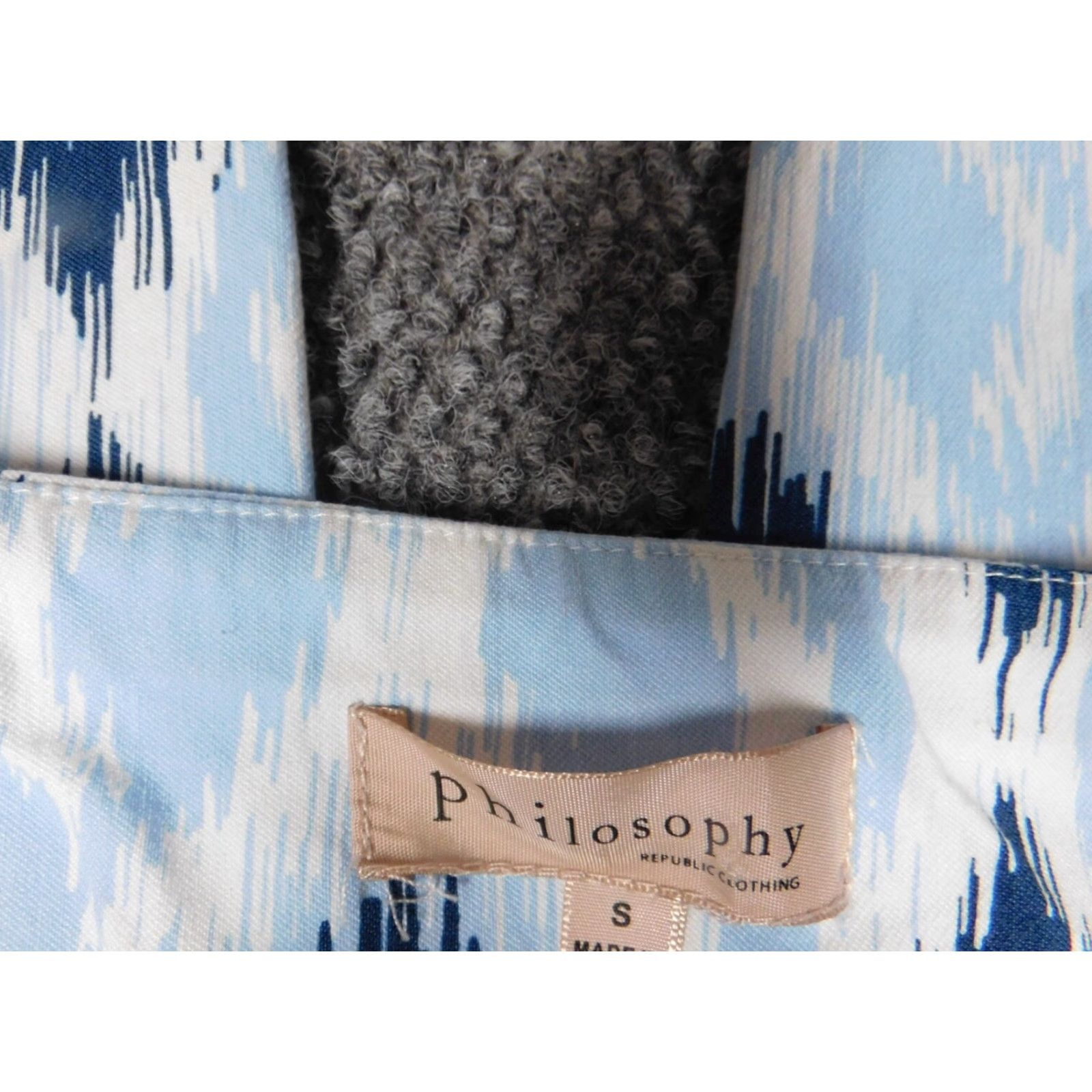 Vintage Philosophy Womens Pants Small blue straight chino Size 27" / US 4 / IT 40 - 3 Thumbnail