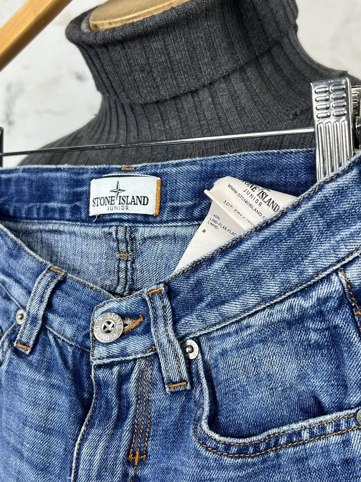 Stone Island Stone Island Junior Denim Jeans Size 6 / 116 Size US 26 / EU 42 - 6 Thumbnail