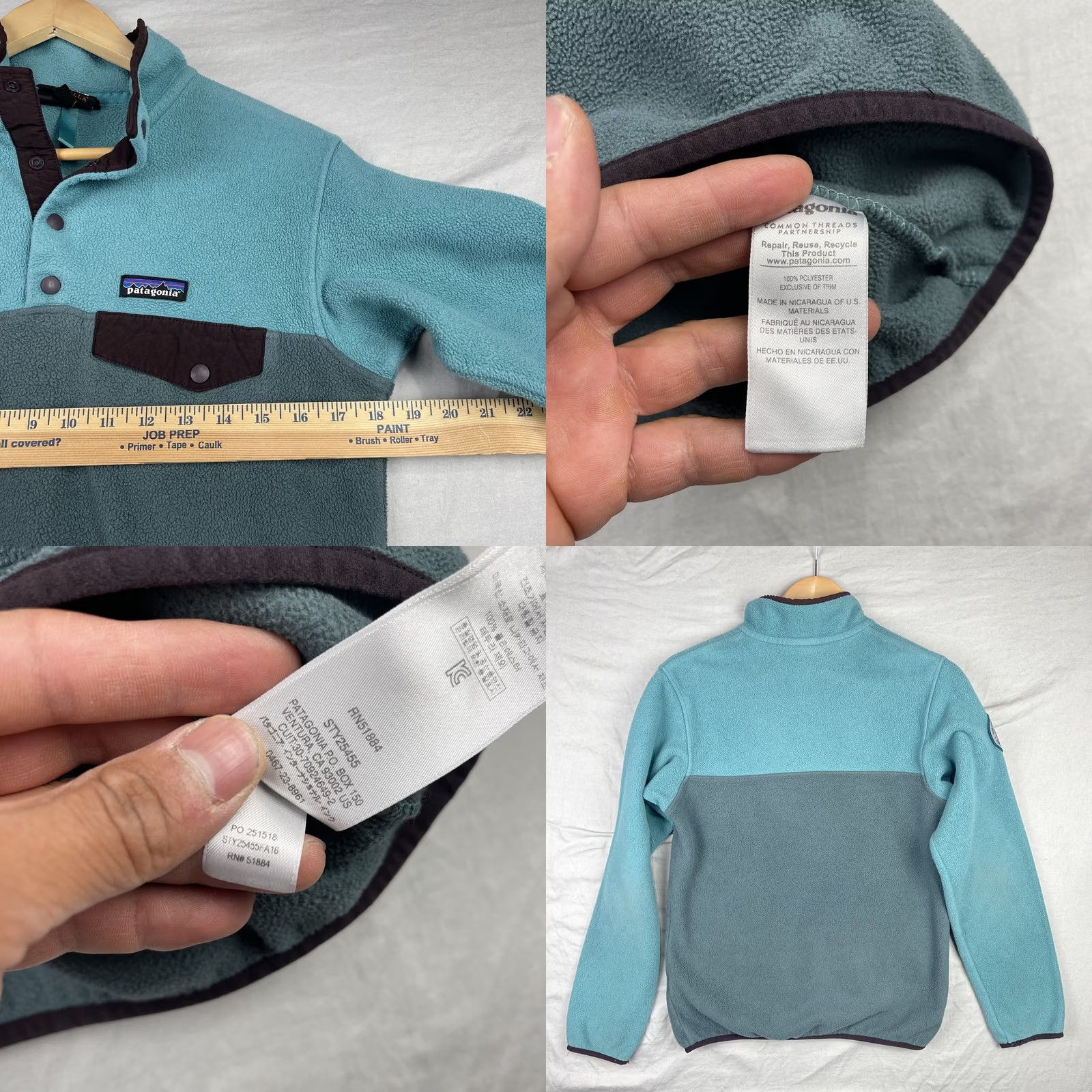 Patagonia Patagonia Sweater Womens Small Blue Synchilla Snap-T The Conservation Alliance Shirt Size S / US 4 / IT 40 - 8 Thumbnail
