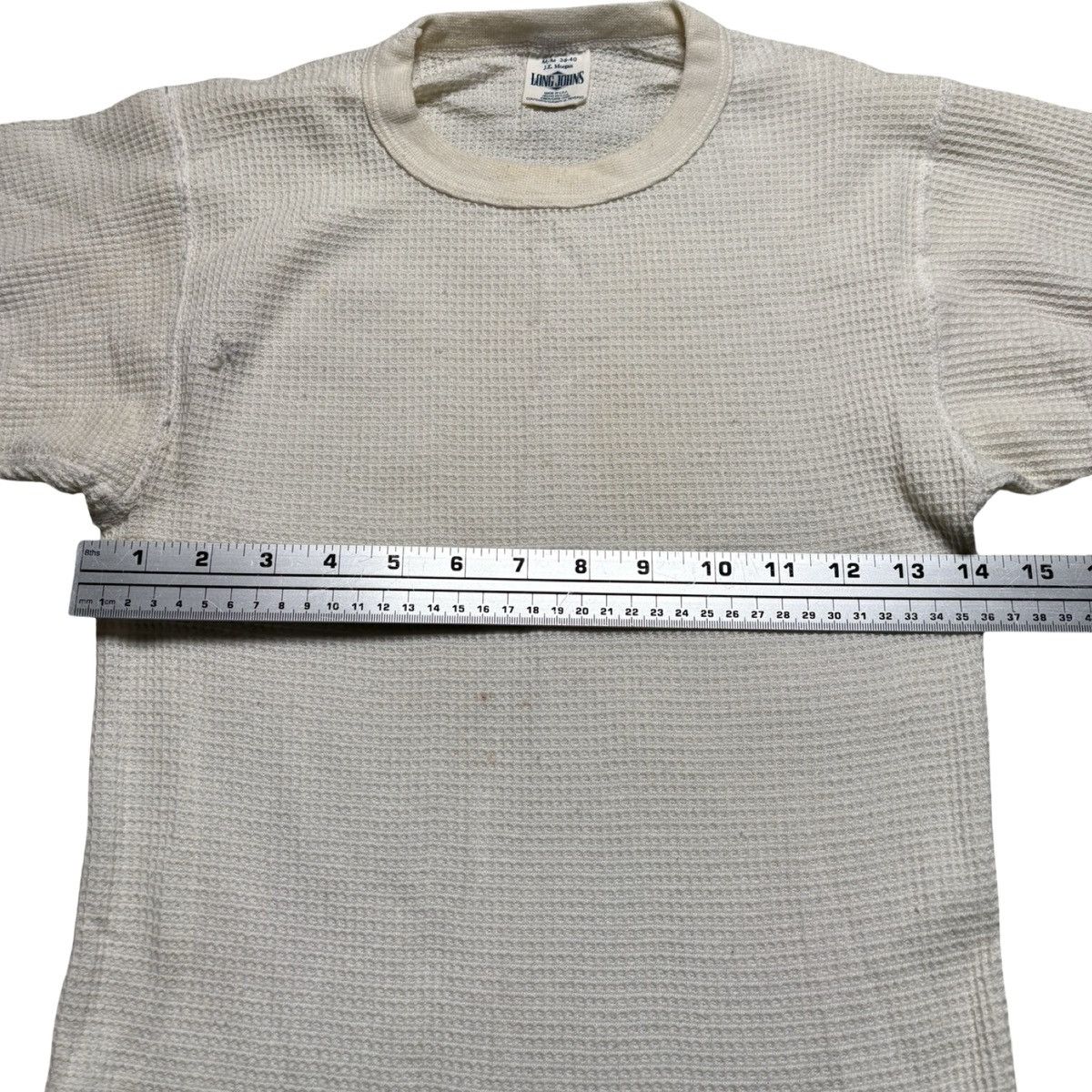 Other Vintage 60s 70s JE Morgan Waffle Knit Thermal Shirt M D Size US M / EU 48-50 / 2 - 3 Thumbnail