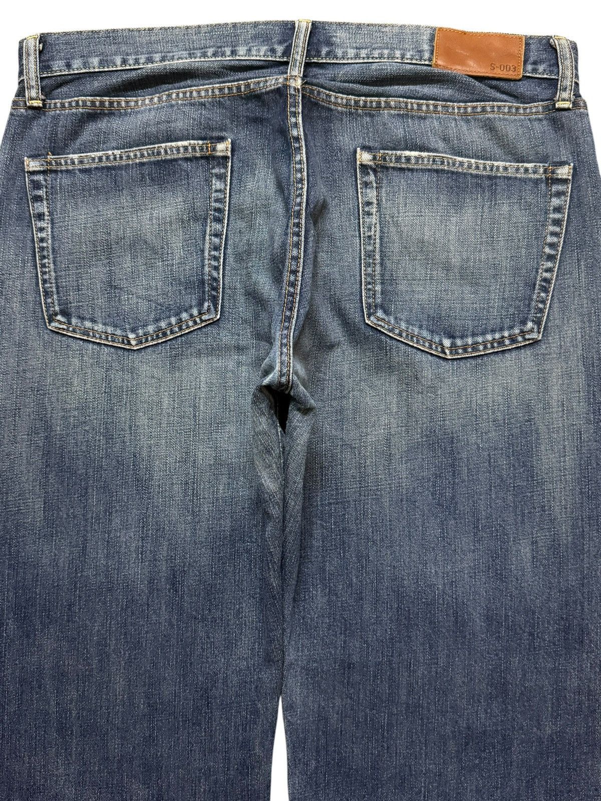 Uniqlo Vintage Y2K Japanese Uniqlo Blue Faded Wash Wide Leg Baggy Size US 36 / EU 52 - 4 Thumbnail