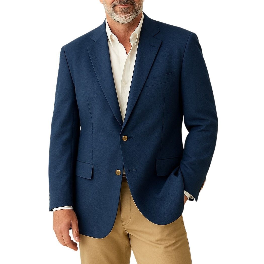 Nautica Nautica Navy Blue Men's Suit Jacket Sport Coat Extra Large Size 50R - 1 Thumbnail