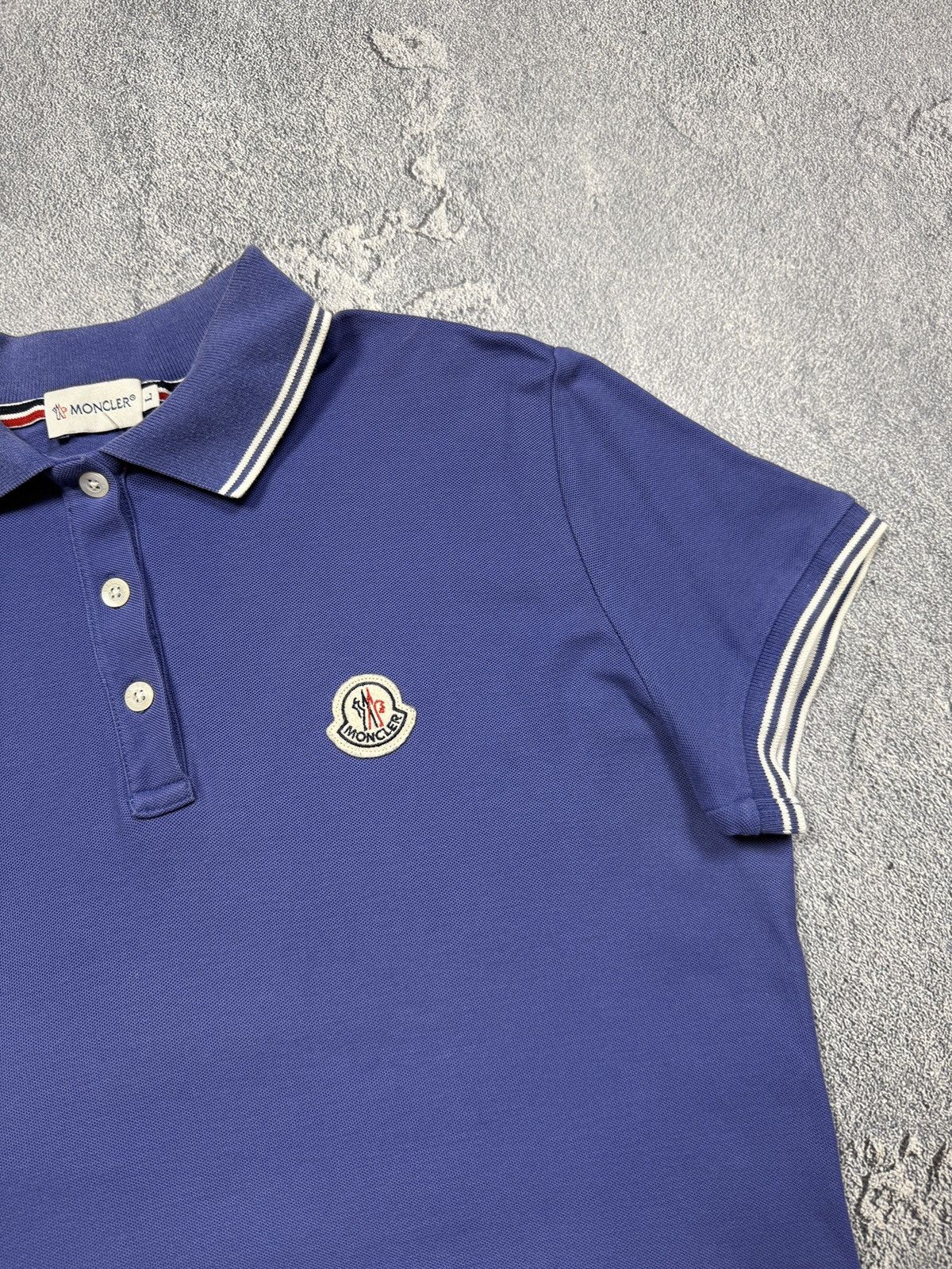 Moncler Crazy Moncler Polo Tee With Logo Size L / US 10 / IT 46 - 3 Thumbnail