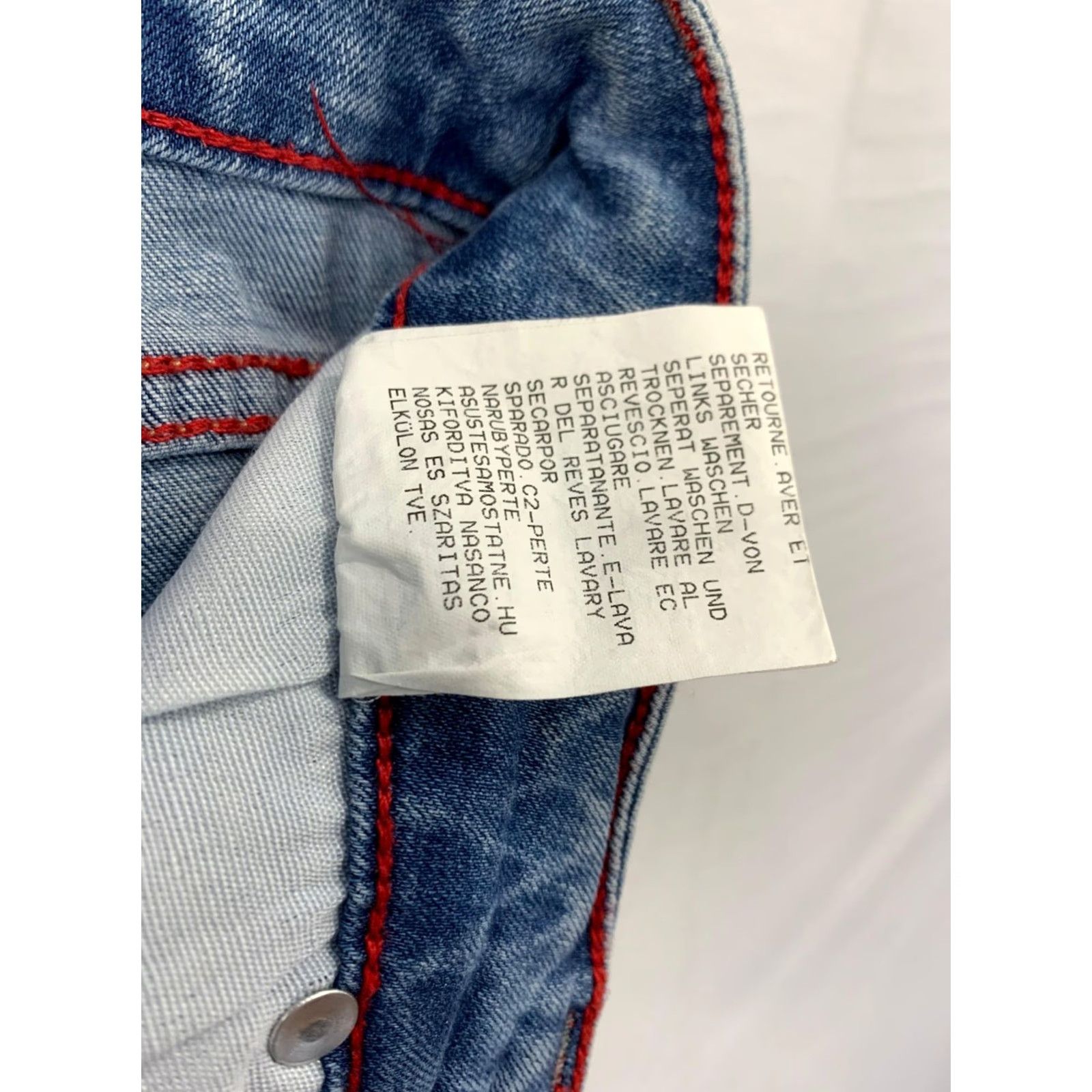 Dsquared2 Dsquared2 Jeans Mens 37x30 Skinny Distressed Light Wash Made Italy D2 Stained#P5 Size US 36 / EU 52 - 4 Thumbnail