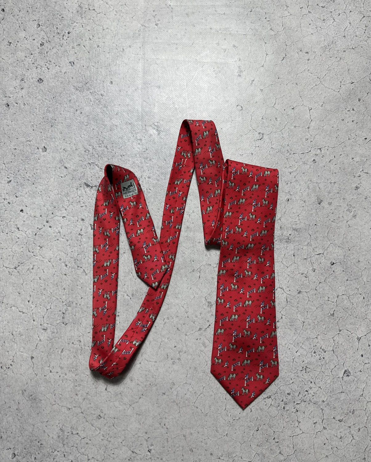 Hermes Hermes Paris Silk Tie Luxury Vintage Size ONE SIZE - 1 Thumbnail