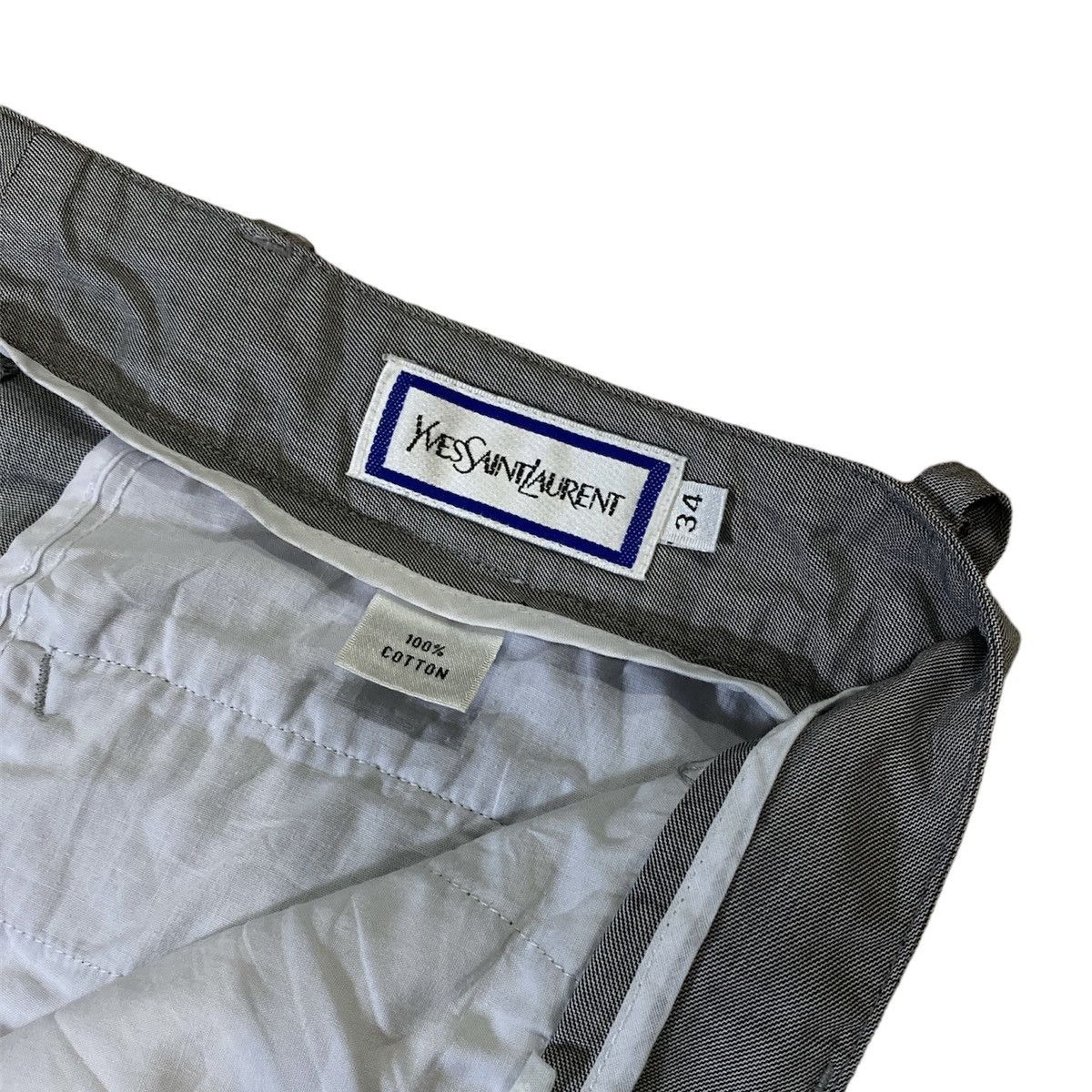 Designer × Vintage × Yves Saint Laurent Vintage 1980s Yves Saint Laurent Pleated Pants Size US 34 / EU 50 - 6 Thumbnail