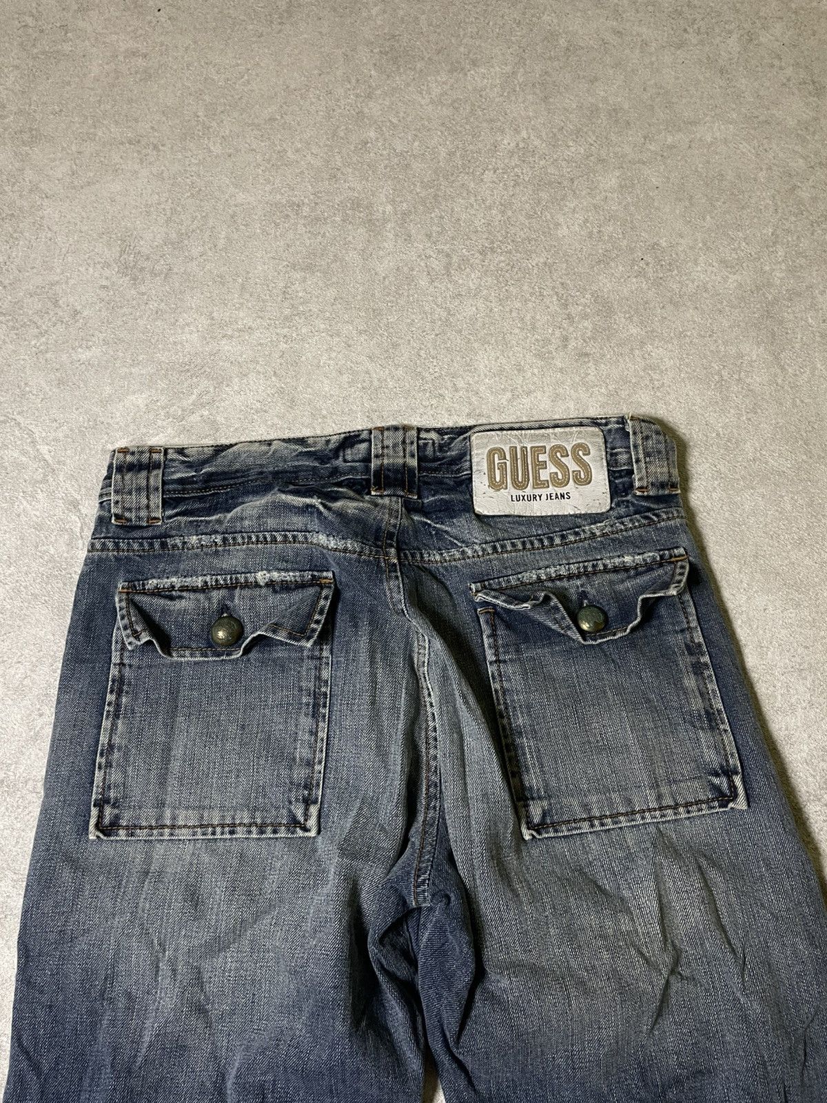 Guess IfSixWasNine Skull USA 99’ LGB Distressed LUXURU GUESS jeans Size US 31 - 19 Thumbnail