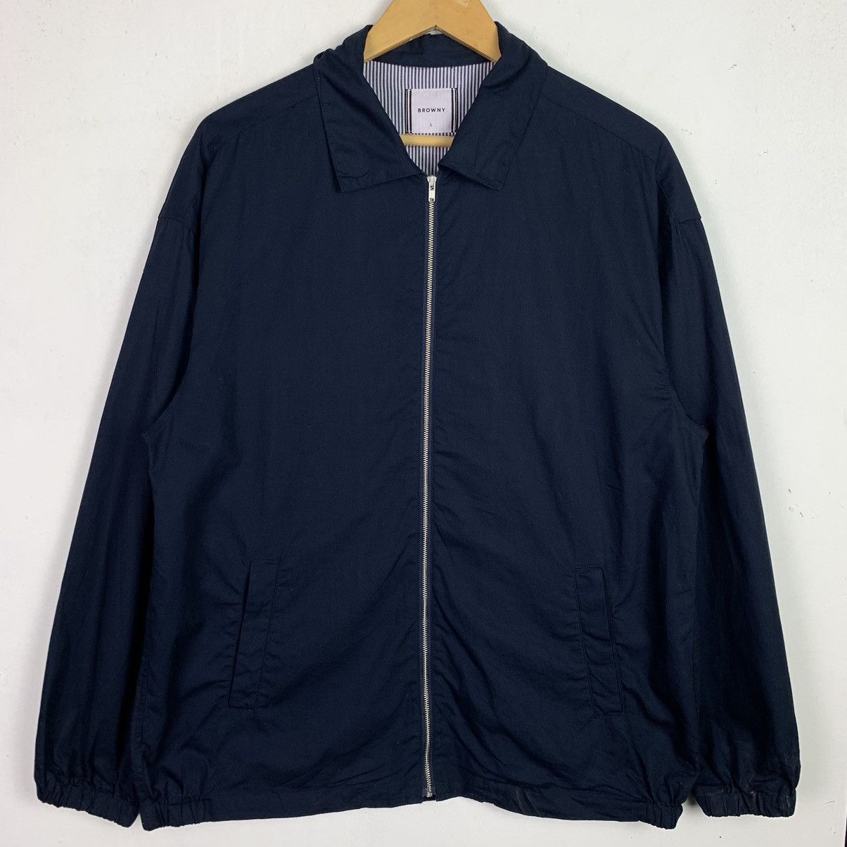 Japanese Brand Vintage Browny Full Zipper Light Jacket Size US L / EU 52-54 / 3 - 1 Thumbnail
