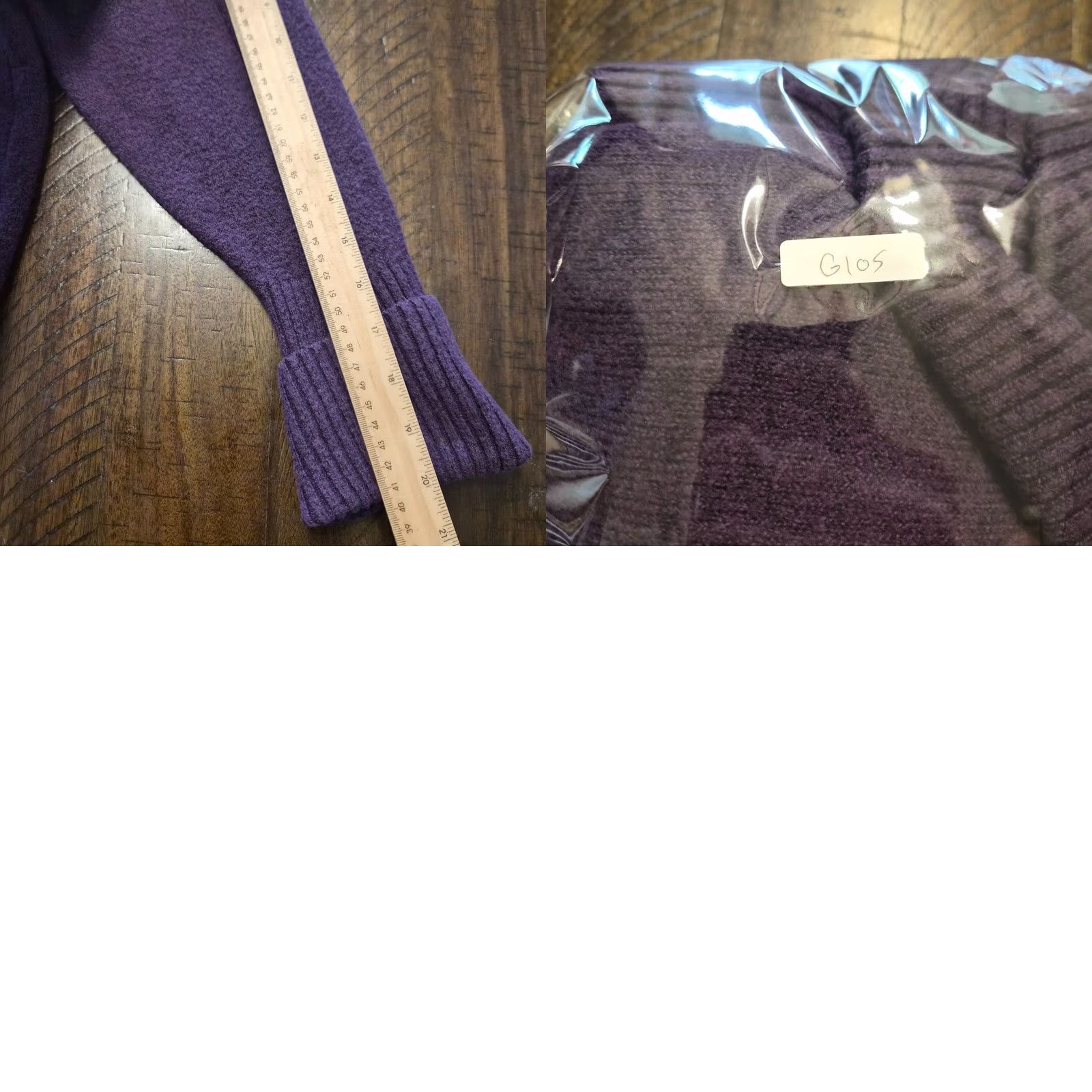 Old Navy VINTAGE Old Navy Womens SoSoft Purple Ribbed Knit Turtleneck Pullover Sweater XXL G105 Size XXL / US 16-18 / IT 52-54 - 8 Thumbnail