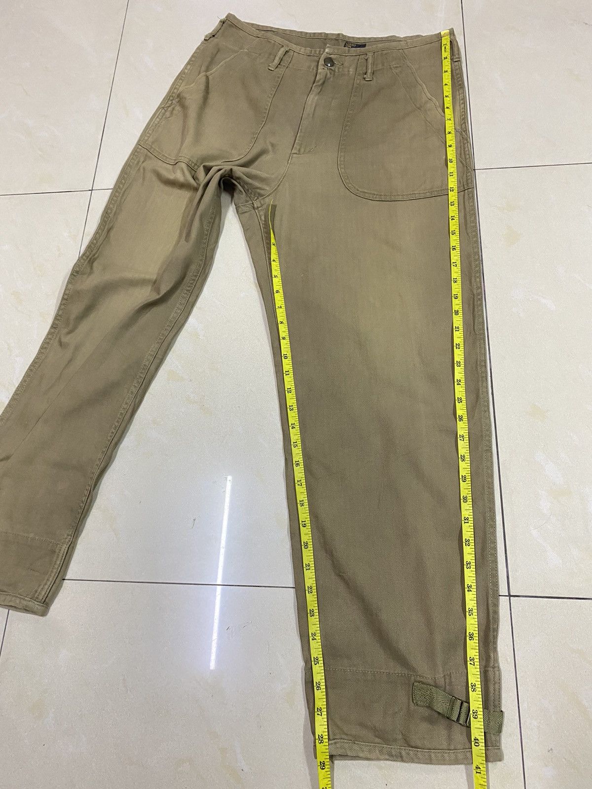 Japanese Brand Orslow Inspired HBT Wide Leg Pants Faded Size US 32 / EU 48 - 18 Thumbnail