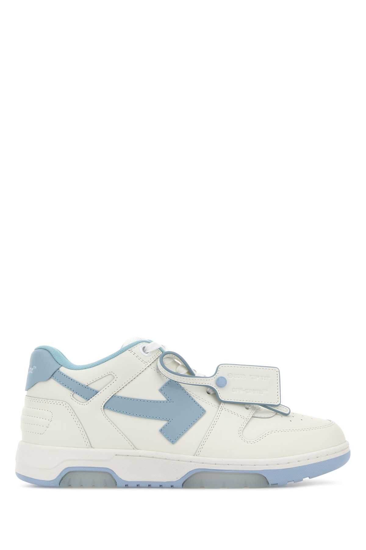 Off-White White Leather Out Of Office Sneakers Size US 8 / EU 41 - 1 Thumbnail