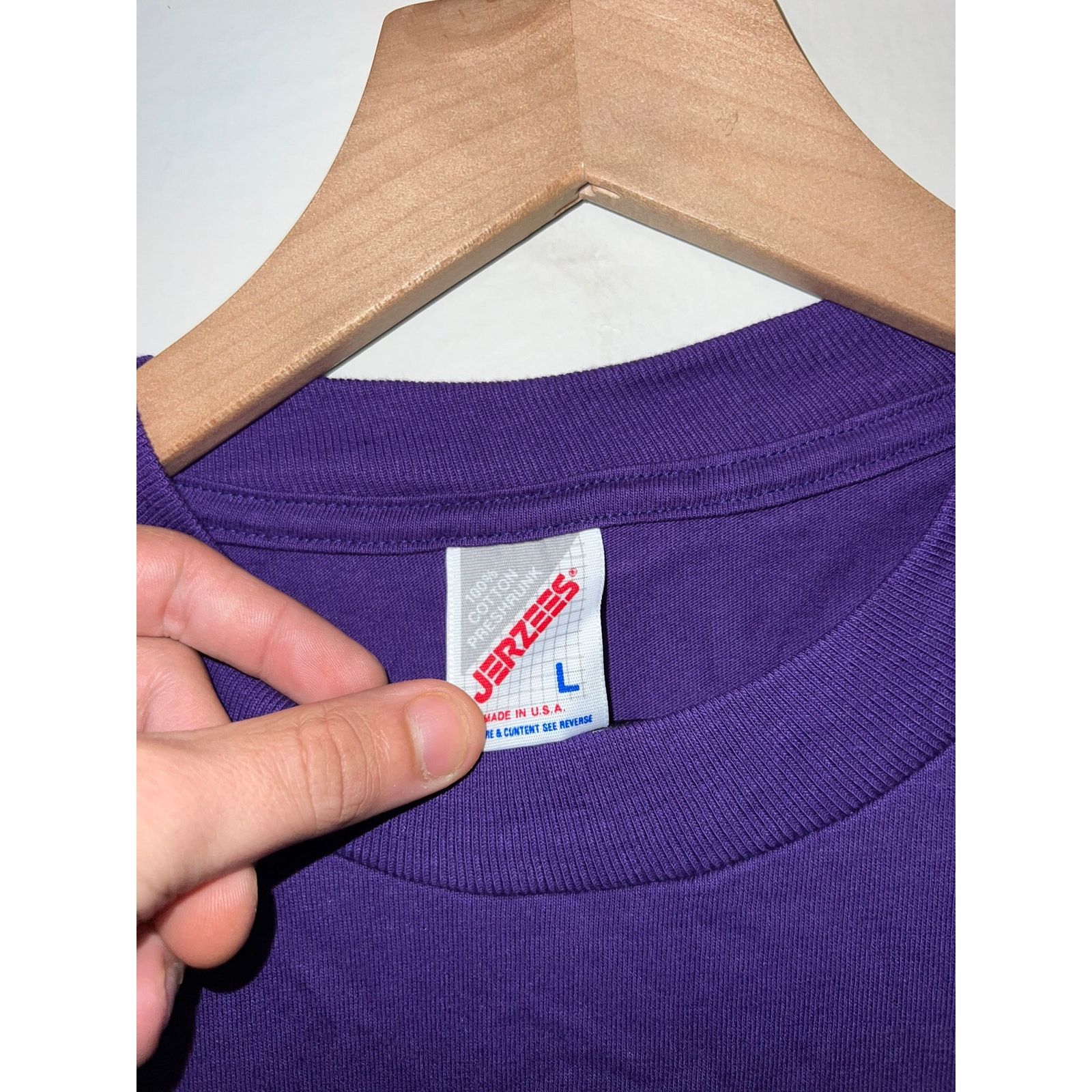 Jerzees Vintage Spring Gulch Pennsylvania Shirt Tee Purple VTG 90s L Size US L / EU 52-54 / 3 - 4 Thumbnail