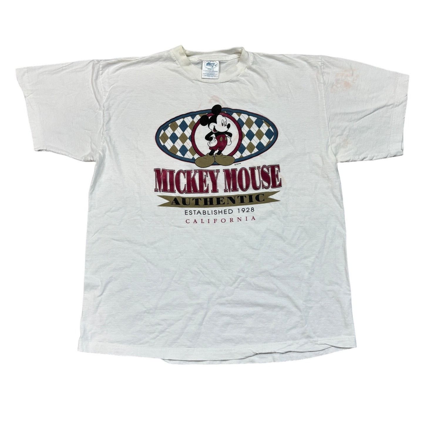 Disney × Vintage VTG 90s Disney Mickey Mouse Authentic Retro Shirt Men's XL Size US XL / EU 56 / 4 - 1 Thumbnail