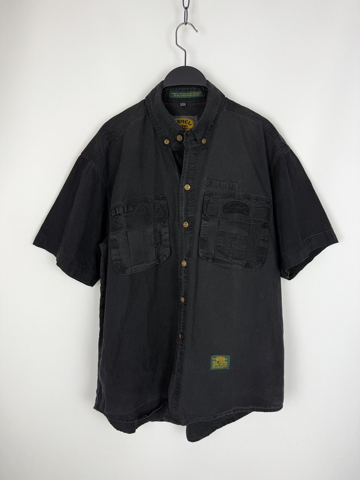 Camel 1990’s Vintage Camel Adventure Wear Cargo Pocket S/S Shirt Size US L / EU 52-54 / 3 - 1 Thumbnail