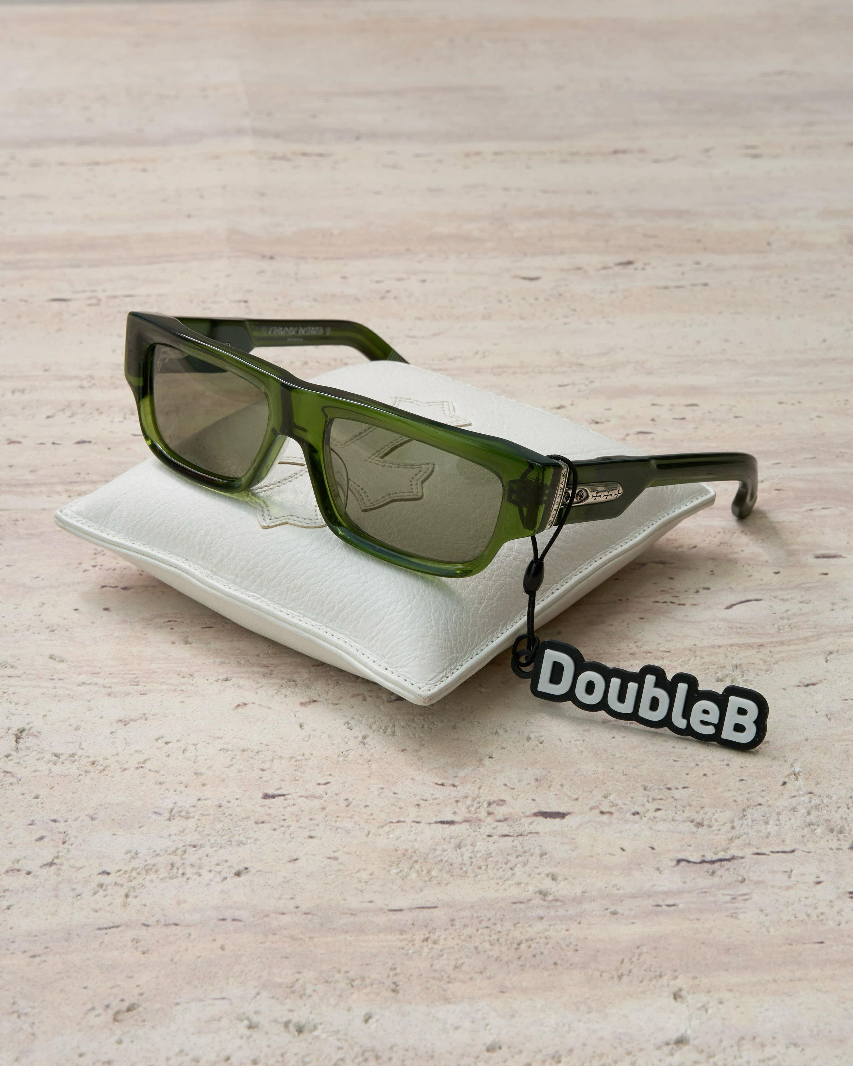 CHROME HEARTS GIRTH QUAKE DARK OLIVE Sunglasses