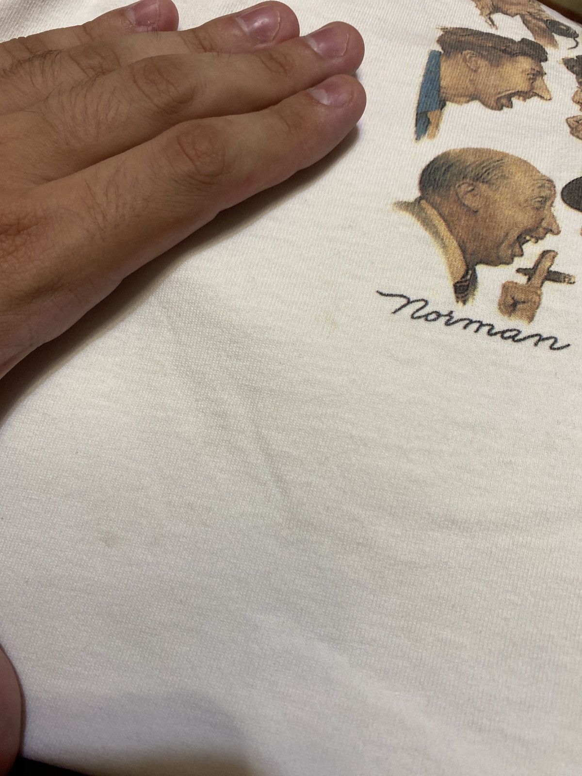Vintage Vintage 90s Norman Rockwell art Tee Shirt Distressed Size US XL / EU 56 / 4 - 12 Thumbnail