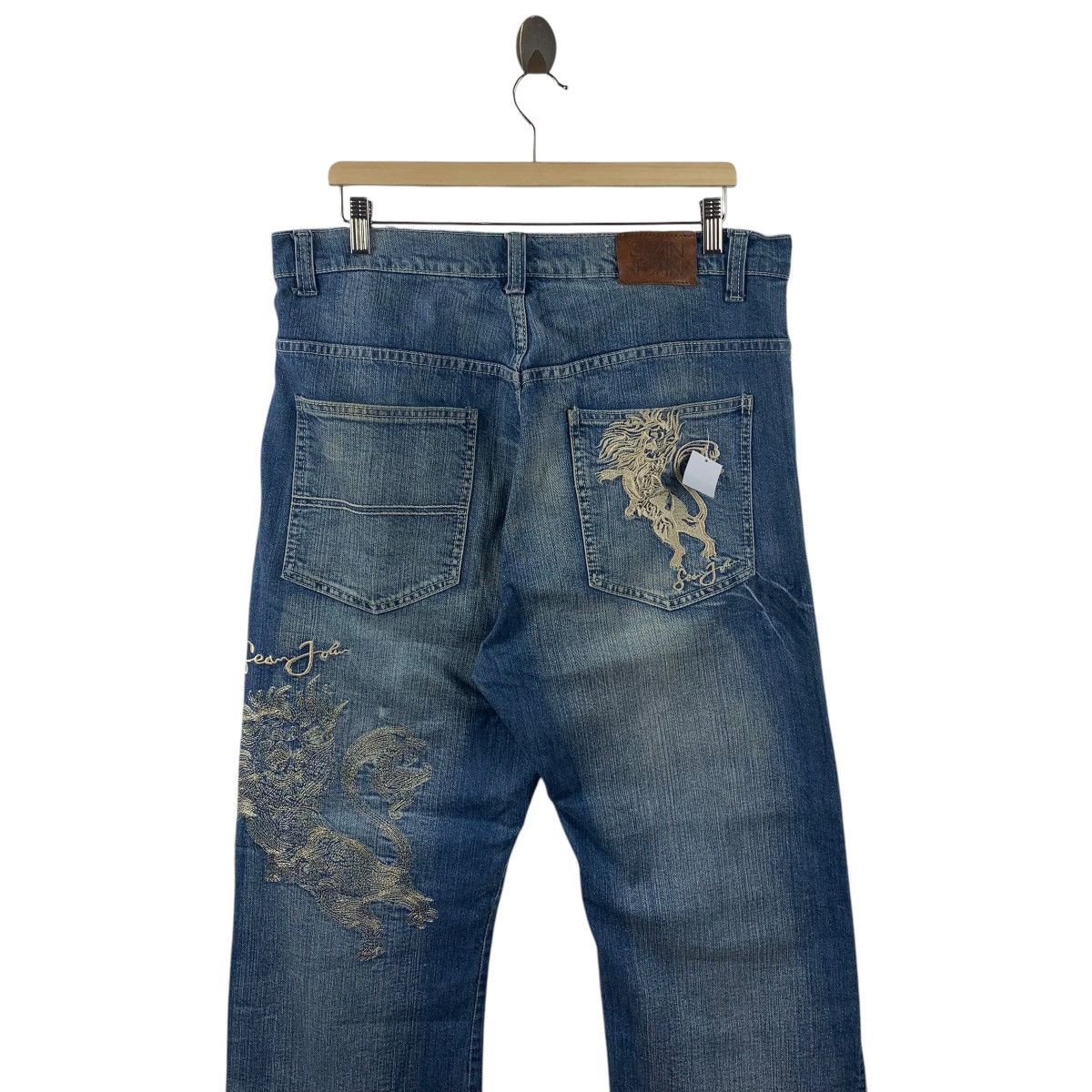Sean John × Vintage Vintage SEAN JOHN dragon embroidery sukajan design jeans Size US 34 / EU 50 - 16 Thumbnail