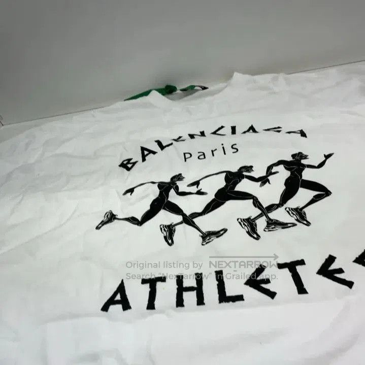 Balenciaga Balenciaga Marathon Print White T. Size US XL / EU 56 / 4 - 7 Thumbnail