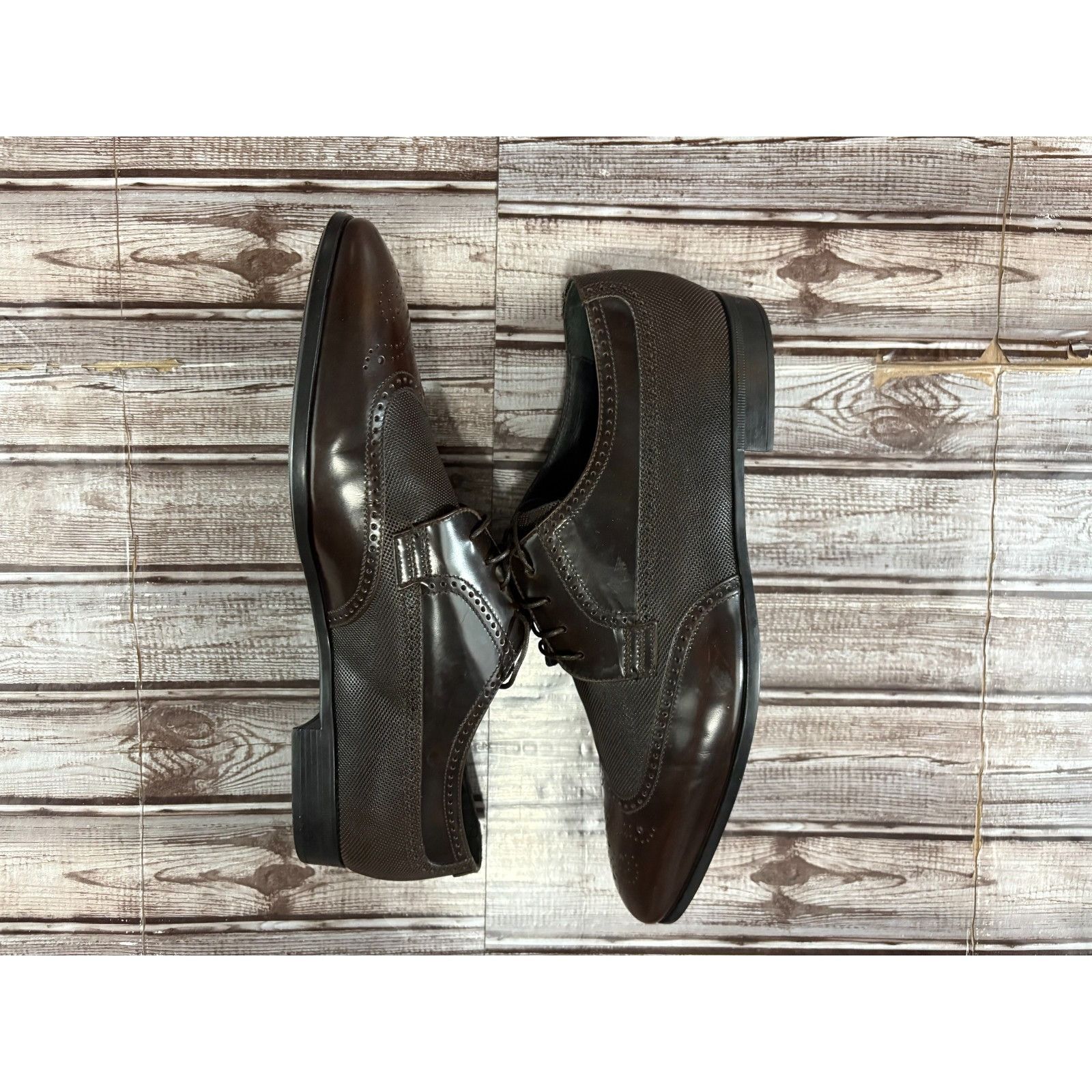 Giorgio Armani Giorgio Armani oxford leathe dress Shoes Size 10 US 44 EU co Size US 10 / EU 43 - 5 Thumbnail