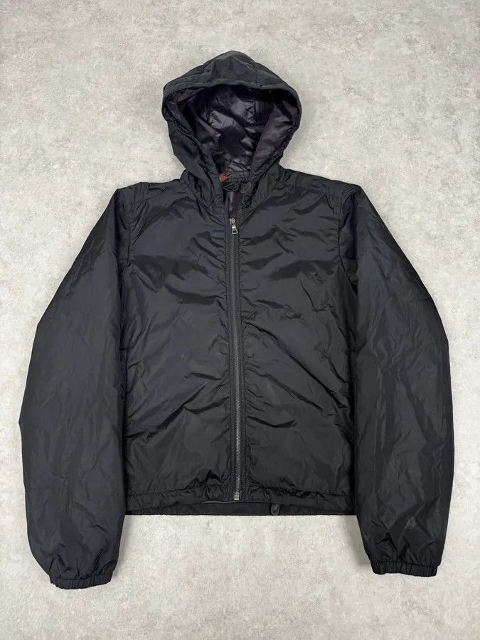 Prada AW2009 Prada Black Nylon Light Hooded Windbreaker Jacket Size US L / EU 52-54 / 3 - 1 Thumbnail