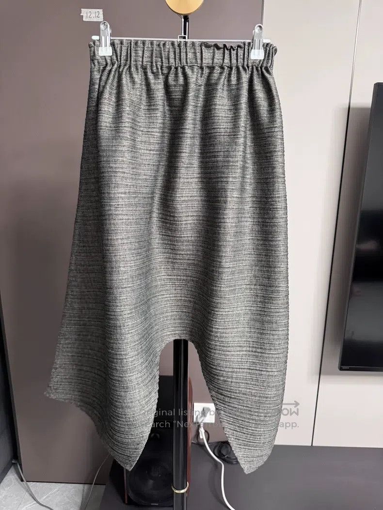 Issey Miyake Issey Miyake size:1 Horizontal Striped Thick Harem Pants Size 22" - 2 Thumbnail