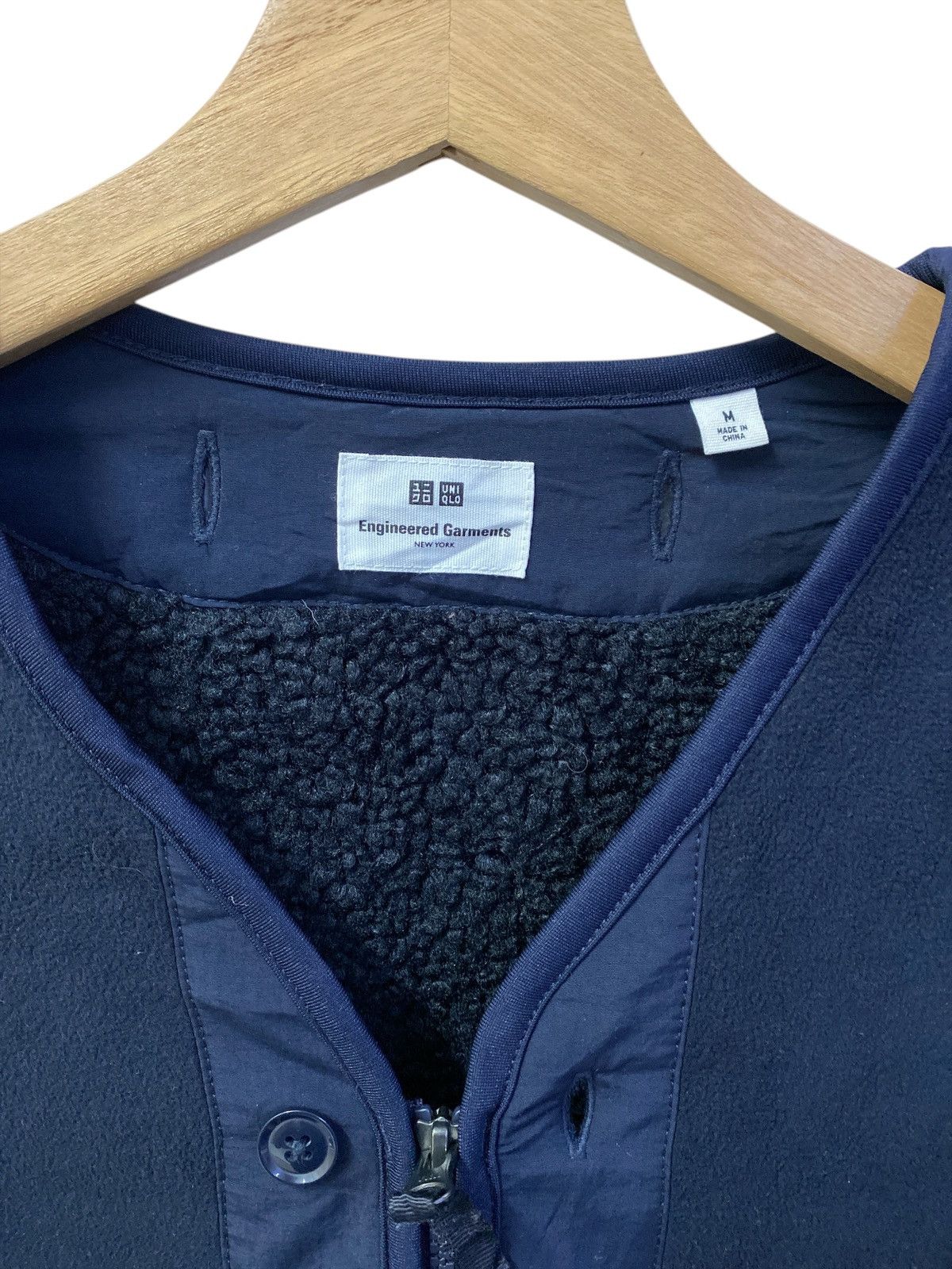 Engineered Garments × Uniqlo Engineered Garments New York x Uniqlo Fleece Collarless Coat Size US M / EU 48-50 / 2 - 6 Thumbnail