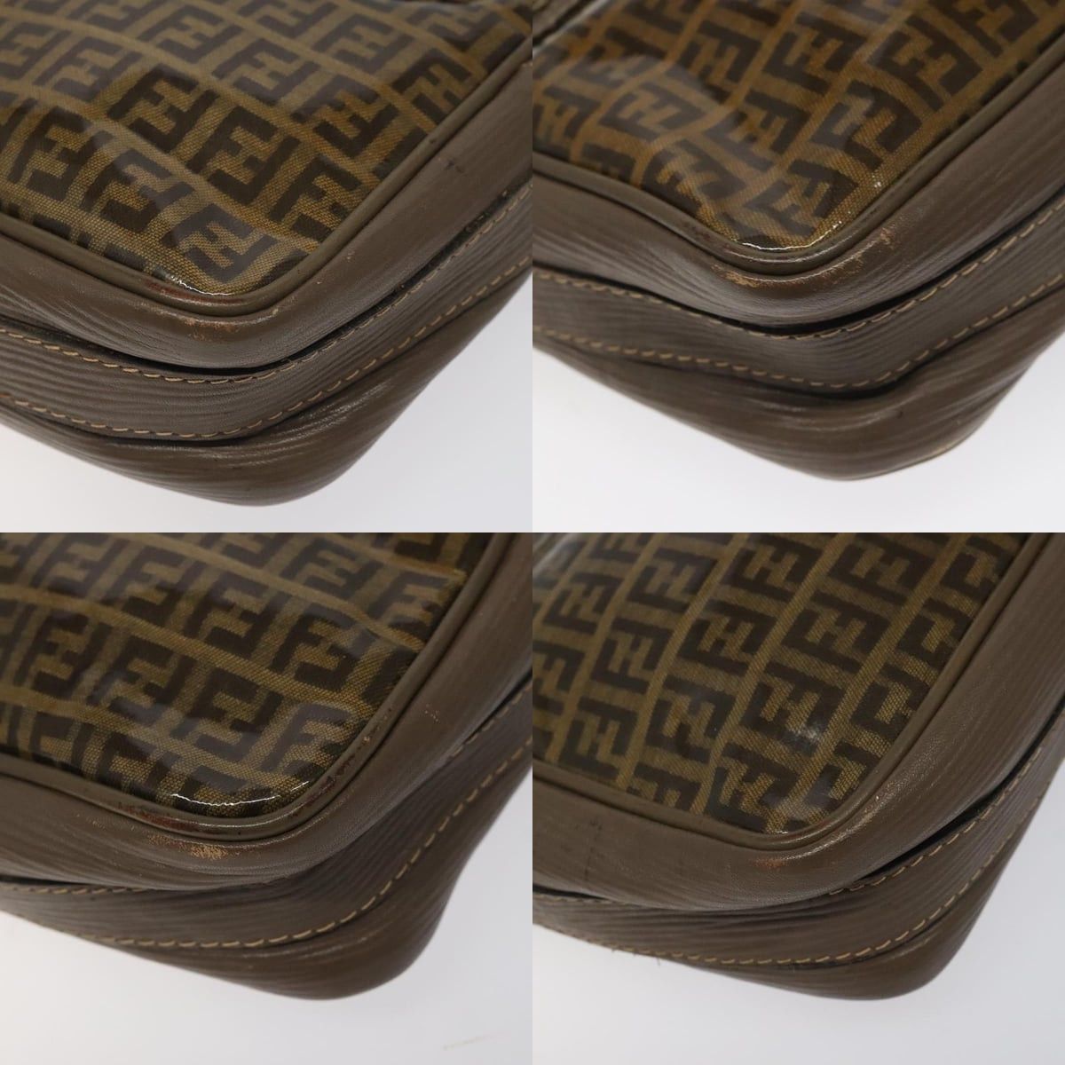 Fendi FENDI Zucchino Canvas Shoulder Bag Beige Size ONE SIZE - 10 Thumbnail