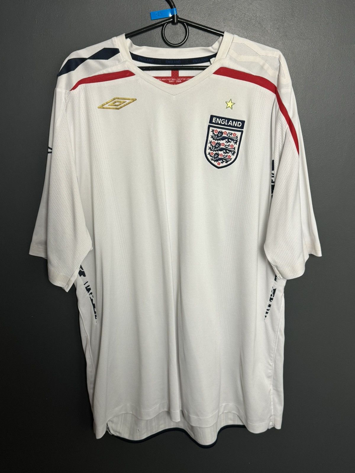 Umbro 3XL England National Team 07/09 Home Football Jersey Size US XXL / EU 58 / 5 - 1 Thumbnail