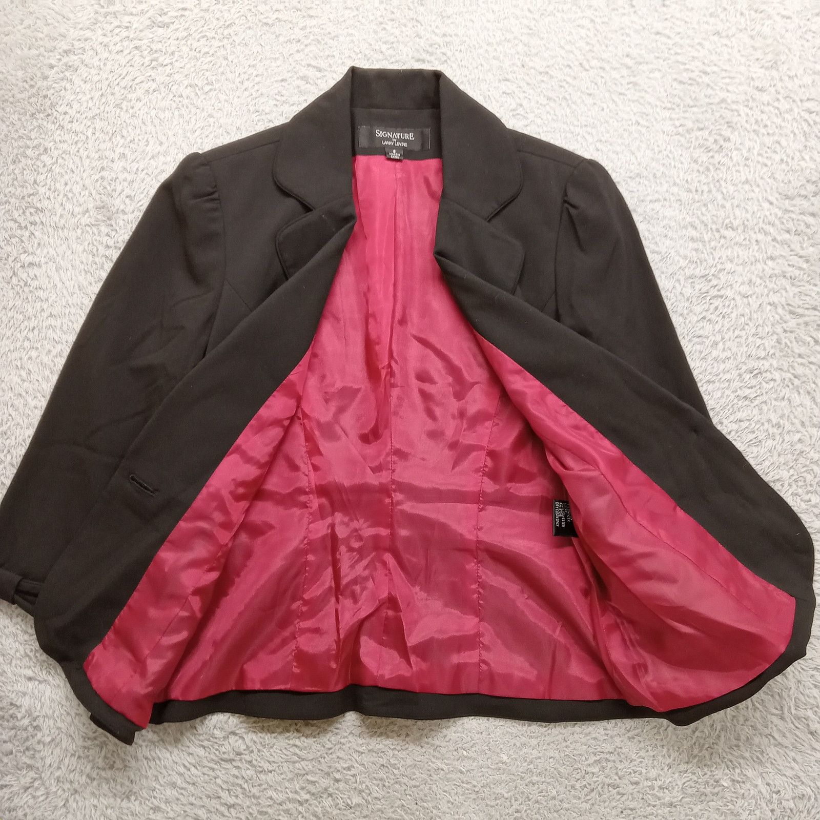 & Other Stories Larry Levine Signature Blazer Jacket S Women's Black Lined Size M / US 6-8 / IT 42-44 - 2 Thumbnail