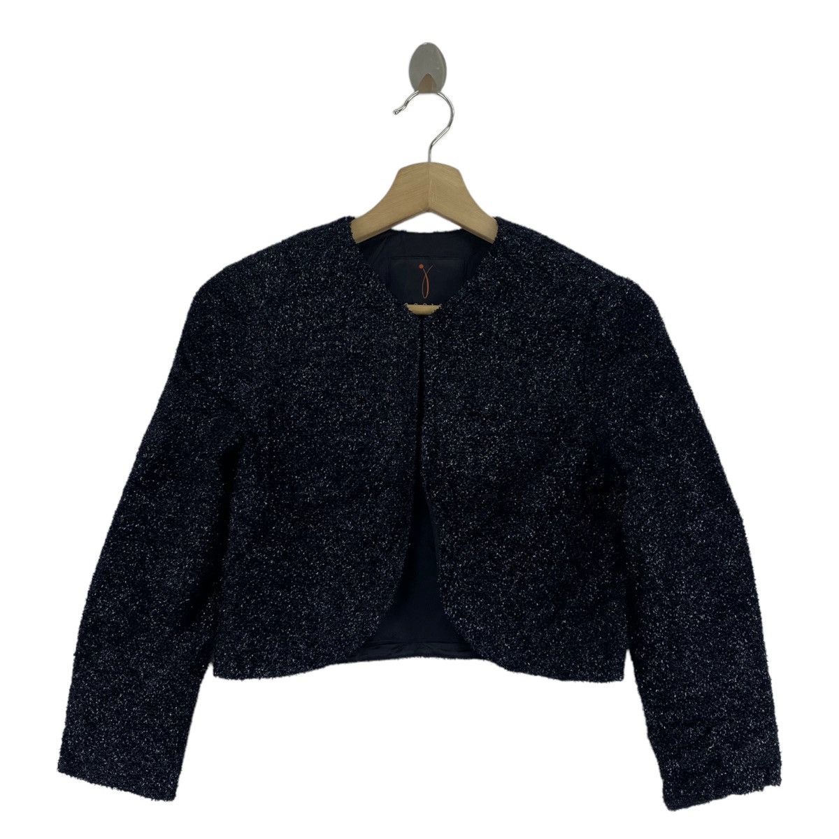 JESSICA By CHRISTOPHER LAI Black Tweed Blazer Coat
