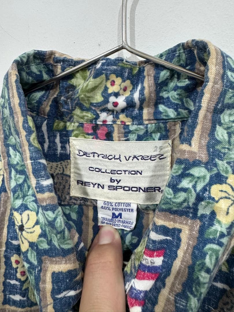 Reyn Spooner × Vintage Vintage Reyn Spooner by Dietrich Varez Half Button Shirt Size US M / EU 48-50 / 2 - 5 Thumbnail