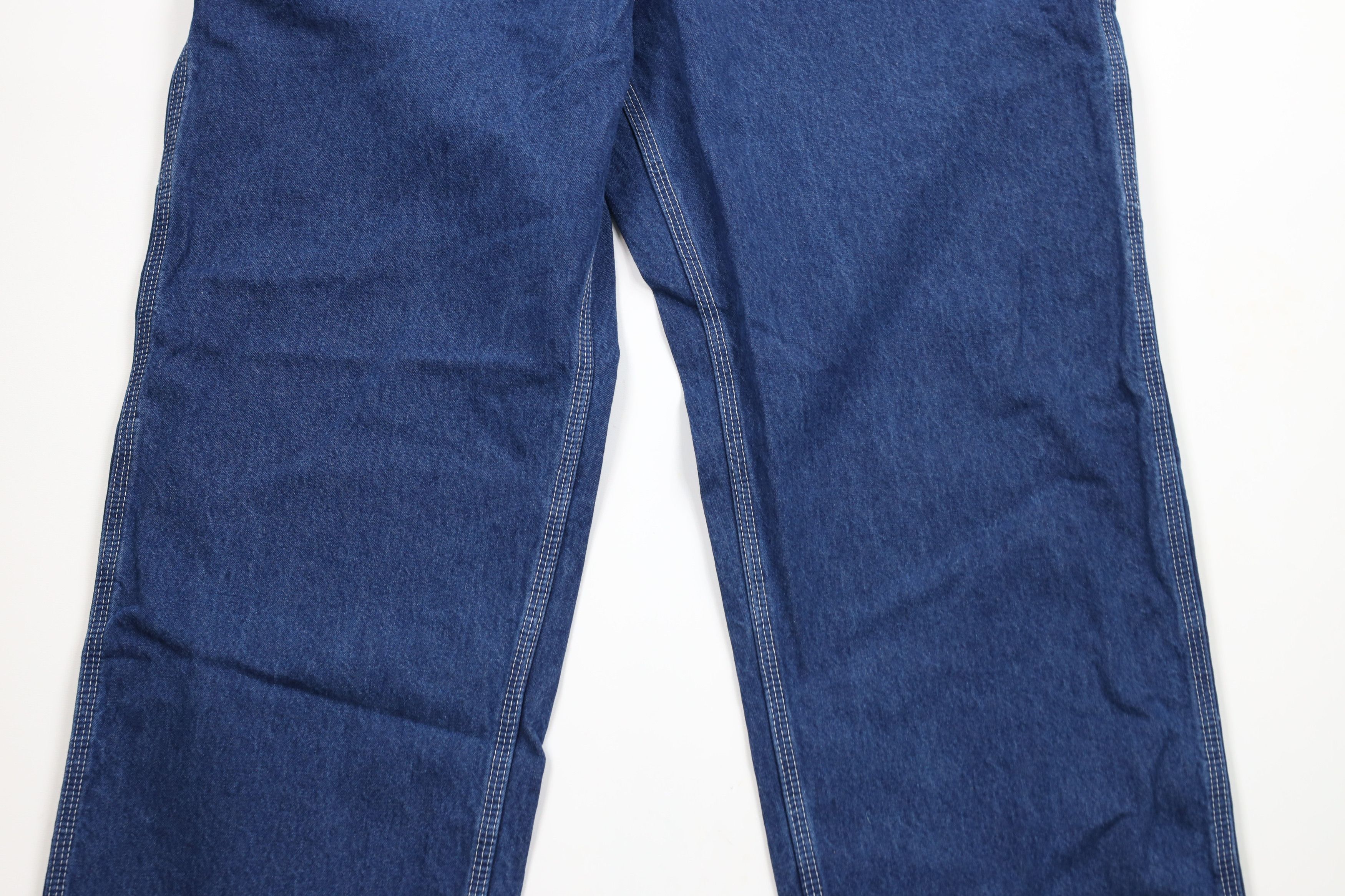Carhartt × Vintage Vintage Carhartt Spell Wide Leg Dungaree Denim Jeans Blue Size US 38 / EU 54 - 3 Thumbnail