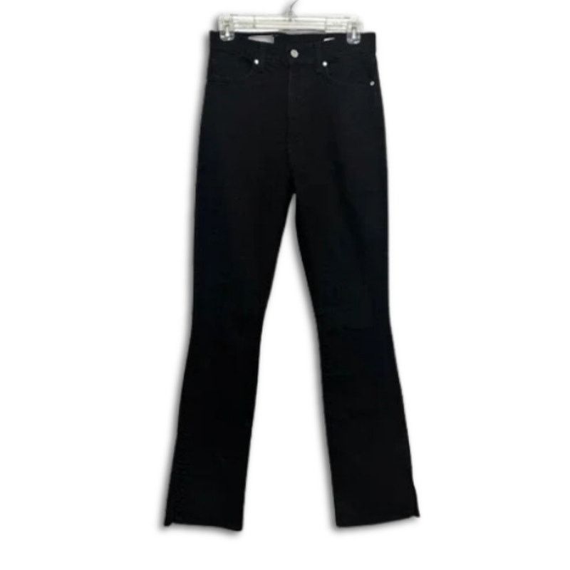 Baldwin Bldwn Vented Skinny Fit Jeans Side Slits Hem Black W 27 NWT Size 27" / US 4 / IT 40 - 1 Thumbnail