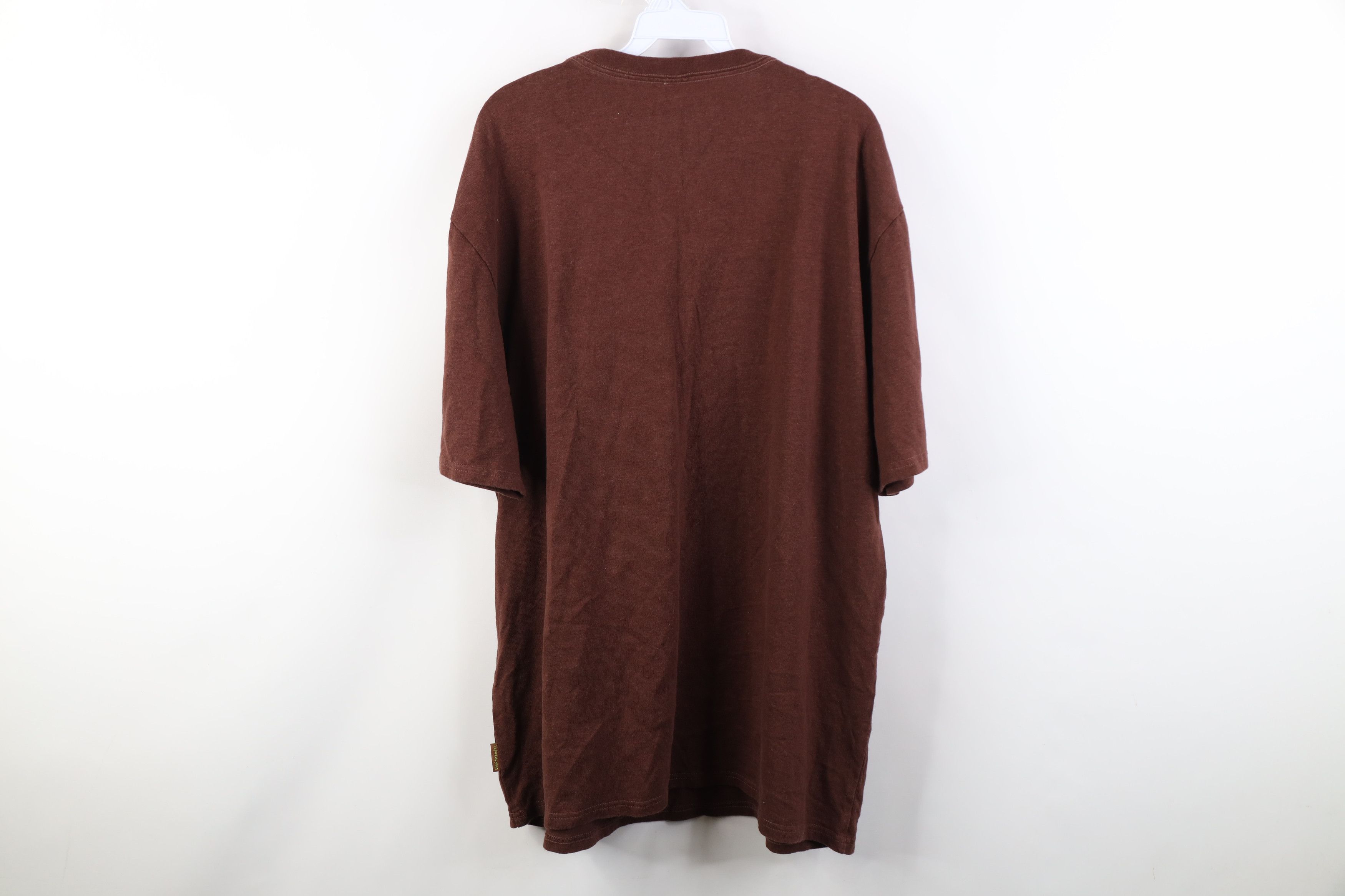 Vintage Vintage Y2K Streetwear Hemp Organic Cotton T-Shirt Brown Size US XXL / EU 58 / 5 - 11 Thumbnail