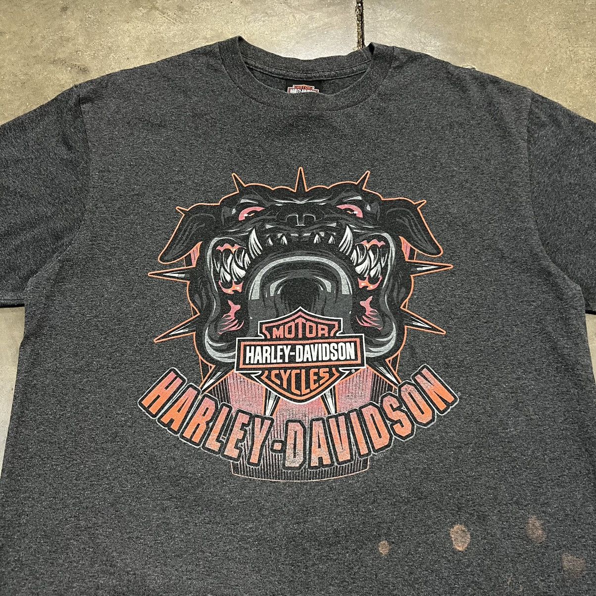 Harley Davidson × Vintage Vintage Harley Davidson Biker Tee Wisconsin Bulldog Faded Size US L / EU 52-54 / 3 - 2 Thumbnail