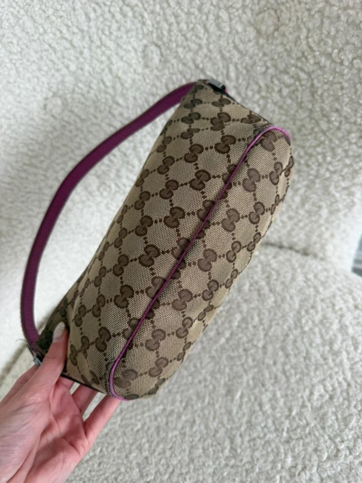 Gucci Pink Gucci GG Canvas Pochette Size ONE SIZE - 5 Thumbnail