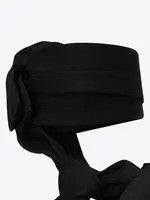 Saint Laurent Paris oc11z1225 732384 Nolan Sandals in Jersey in Black Size US 11 / IT 41 - 7 Thumbnail