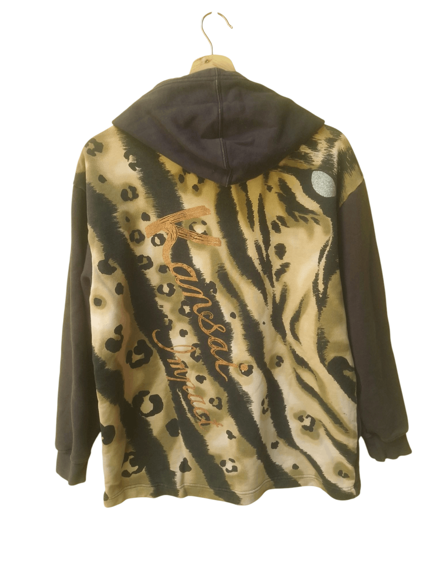 Kansai Yamamoto × Vintage Kansai Impact Kansai Yamamoto Tiger Stripe Zipper Hoodie Size US S / EU 44-46 / 1 - 1 Thumbnail