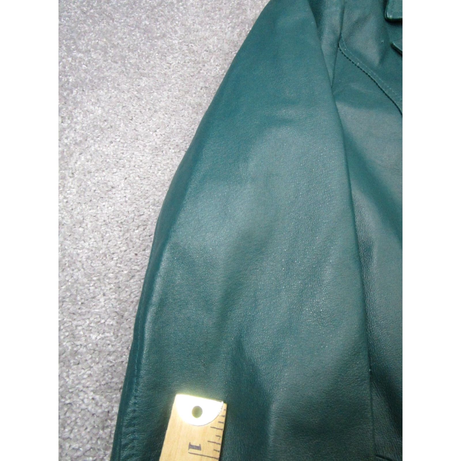 Vintage VINTAGE Jerry Lewis Jacket Small Green Leather y2k Matrix Womens Size S / US 4 / IT 40 - 4 Thumbnail