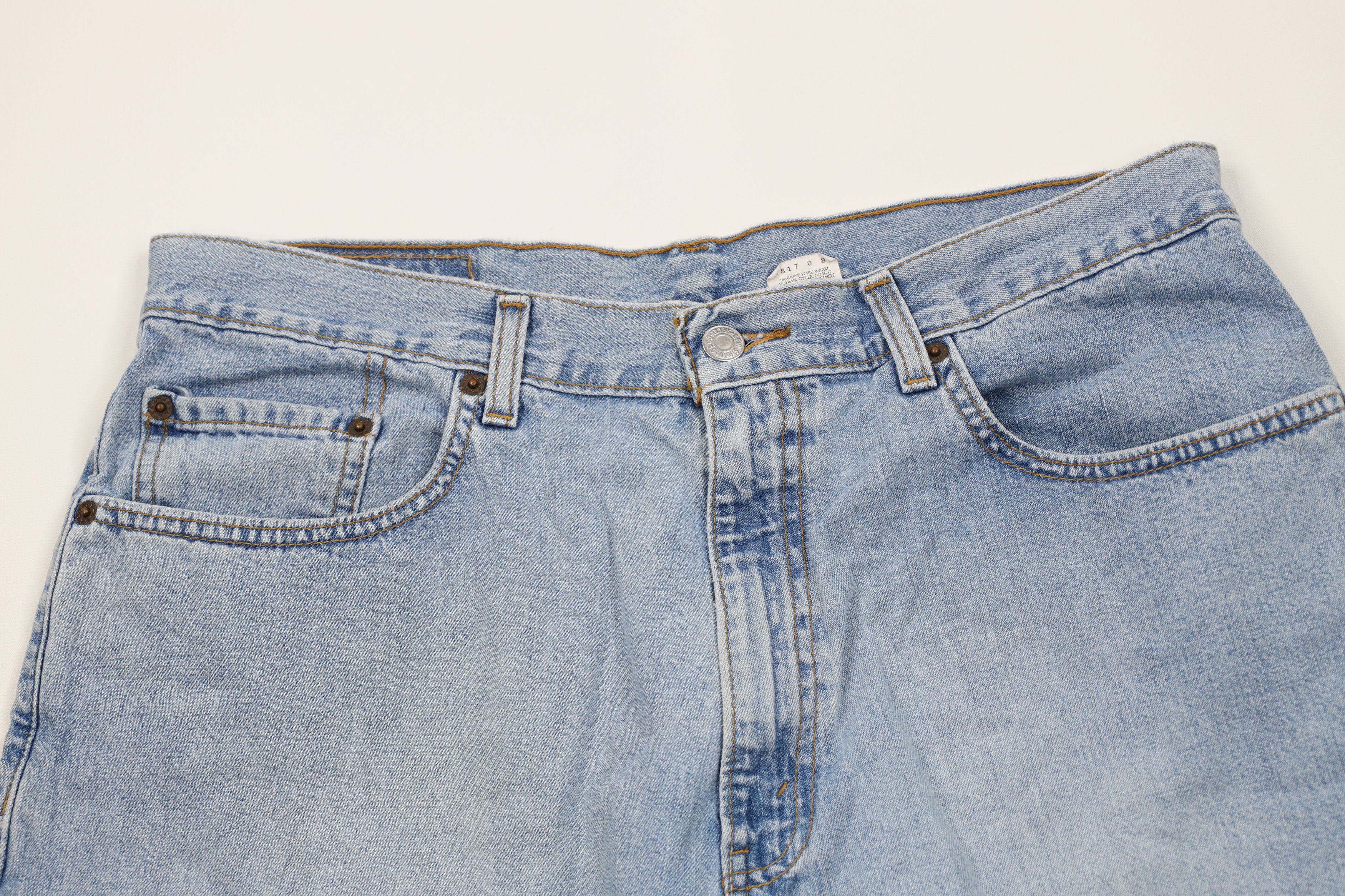 Levi's Vintage Y2K 2001 Levis 569 Loose Fit Denim Jean Shorts Jorts Size US 34 / EU 50 - 2 Thumbnail